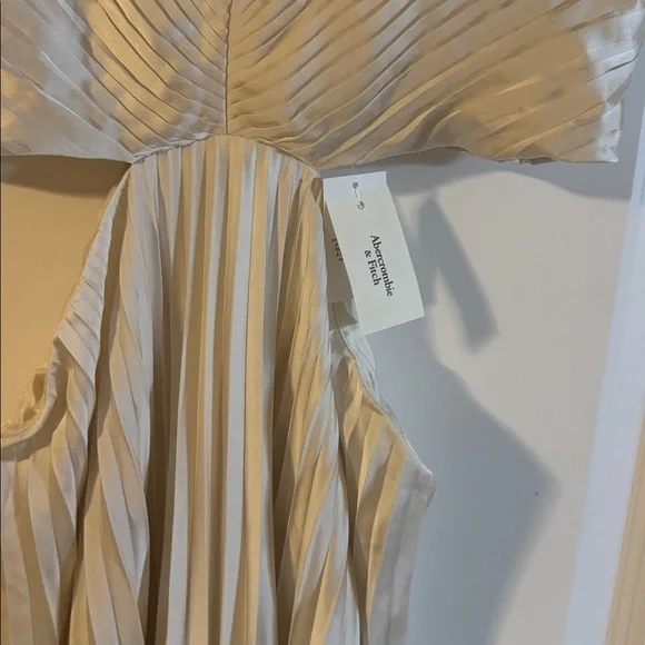 The A&F Giselle Pleated Cutout Maxi Dress NWT L - Picture 5 of 5